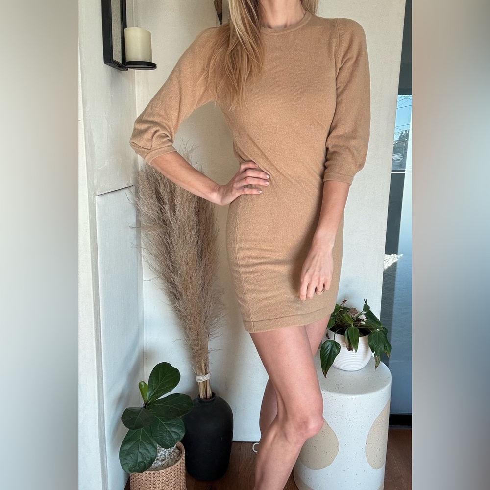 Autumn cashmere sweater dress